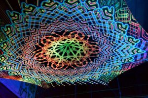 UV Psychedelic Decoration canopy Flower of Life