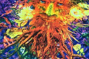 UV-Reactive Ceiling Decor FOREST SOUL