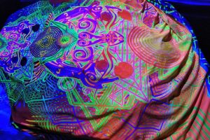 UV-Reactive Сeiling Decoration - SACRAL SKULL