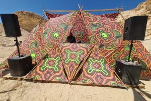 UV Psychedelic Decoration Canopy Fractalius Eye